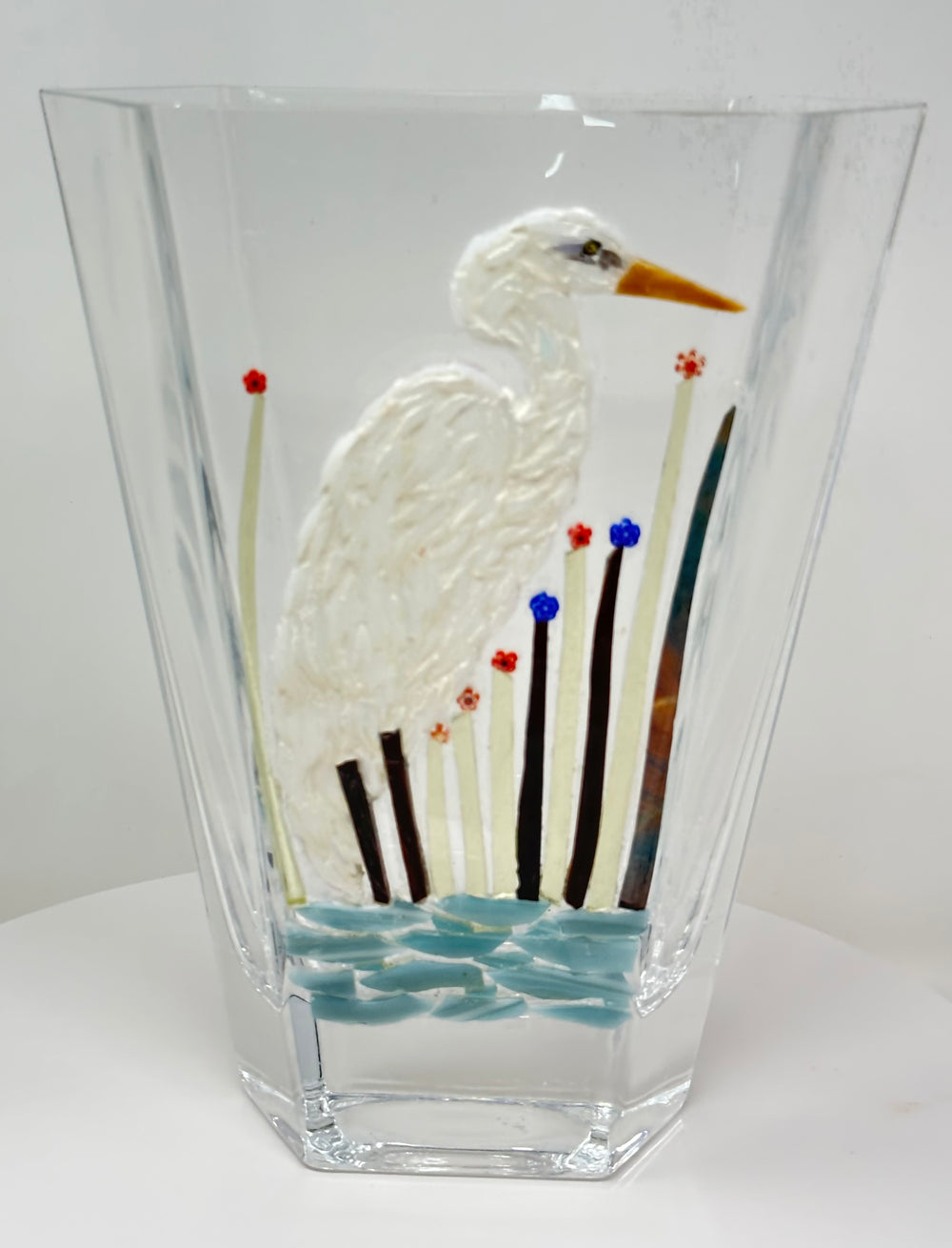 Vase w/ Egret