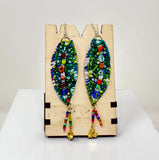 Beaded Fabric Dangles