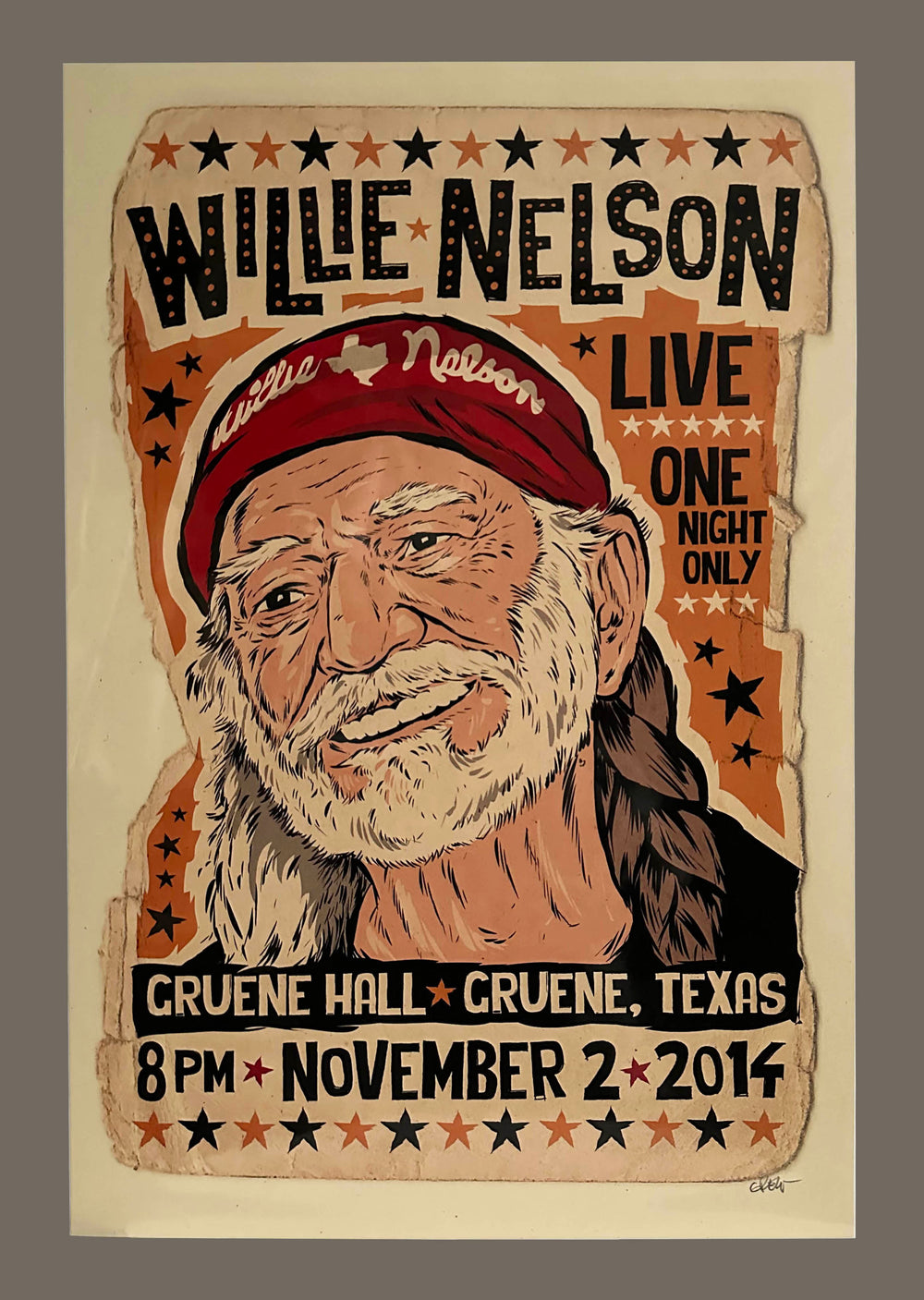 Willie Nelson Poster 2014