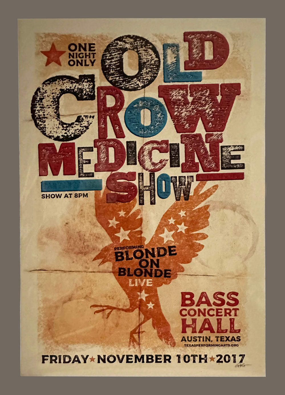 Old Crow Medicine Show Poster 2017