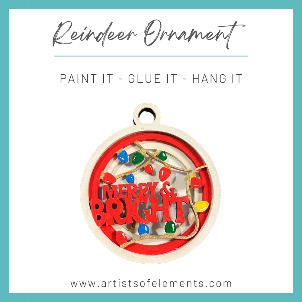 Paint and Glue Ornaments