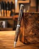 Ocean Blue & Copper Resin Handmade Slimline Pen